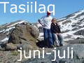 Tasiilaq i juni/juli - med besg i Isortoq, Kummiut, Sermiligaaq og Tiniteqilaaq - vandreture til Qorlortoq s, til s 168 og Tasiilaq fjeldhytte ved Karale gletscher 